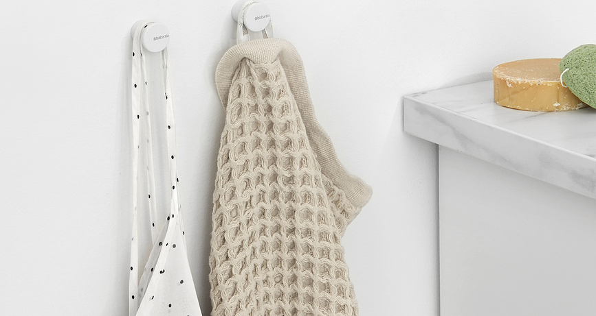 MindSet Crochets pour serviette, gris foncé, Lot de 2