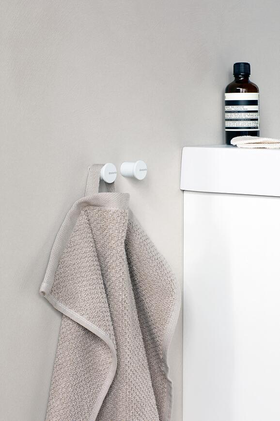 MindSet Crochets pour serviette, gris foncé, Lot de 2