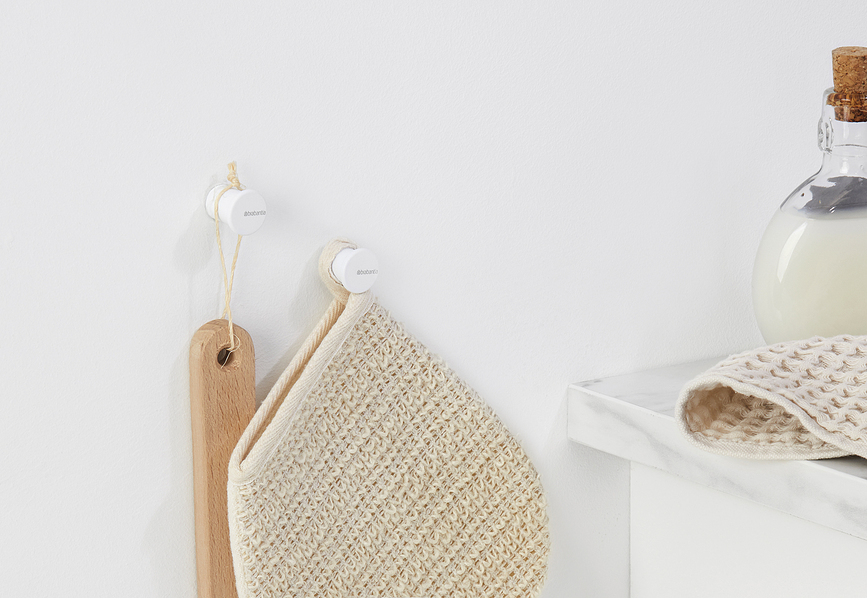 MindSet Crochets pour serviette, gris foncé, Lot de 2