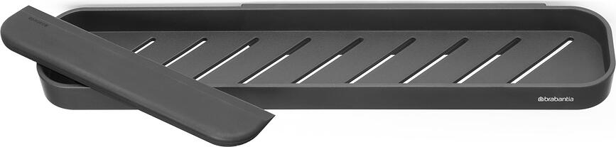 MindSet Étagère de Douche avec raclette, gris foncé