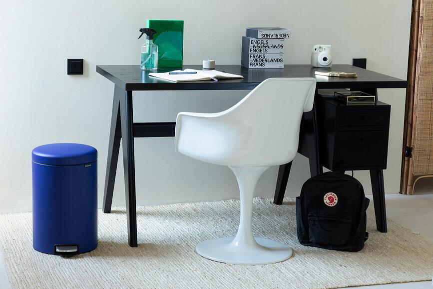 NewIcon Κάδος Απορριμμάτων με πεντάλ, 20 L, σκούρος πράσινος