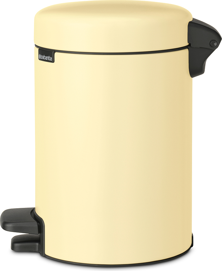 NewIcon Κάδος Απορριμμάτων με πεντάλ, 3 L, ανοιχτό κίτρινο