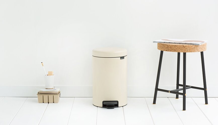 NewIcon Kanta za Smeće s pedalom 12 l šampanjska