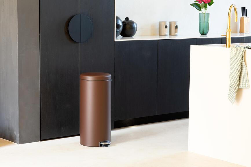 NewIcon Koš za smeće s pedalom 30 l zlatan