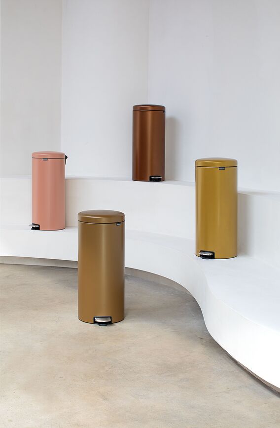 NewIcon Koš za smeti s pedalom, 30 l, svetlo rumen