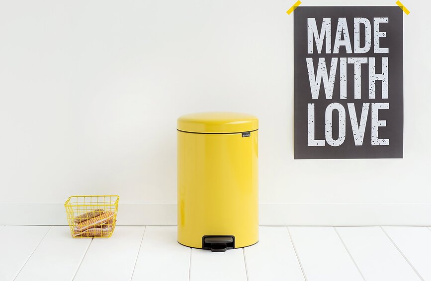 NewIcon Koš za Smeće pedalni 20 l šampanjski