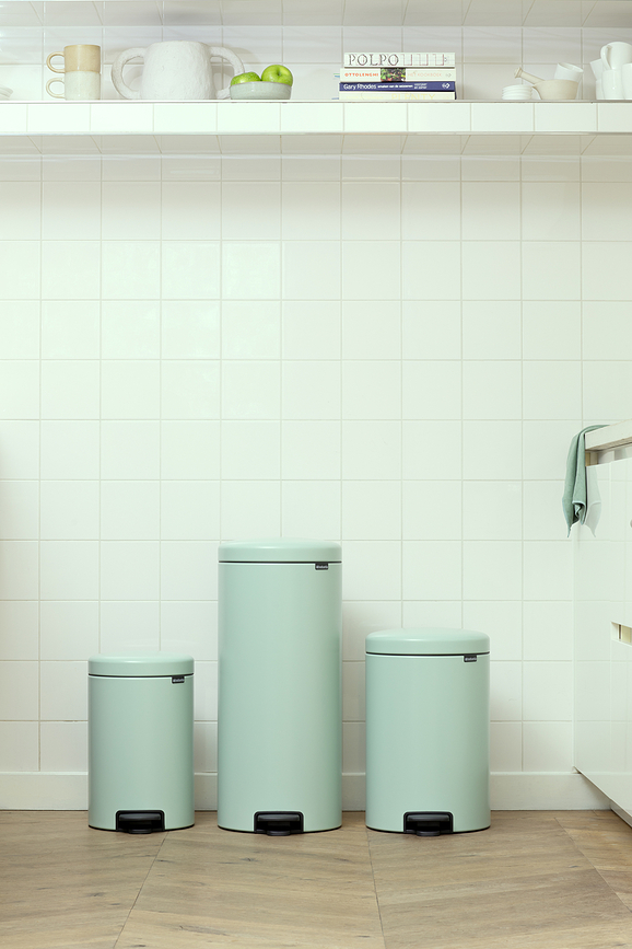 NewIcon Koš za smeti s pedalom, 12 l, šampanjski