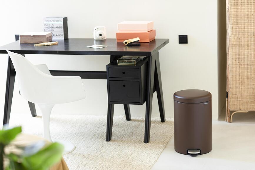 NewIcon Koš za smmeti s pedalom, 20 l, temno zelen