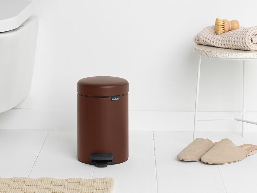 NewIcon Koš za smeti s pedalom, 3 l, bel