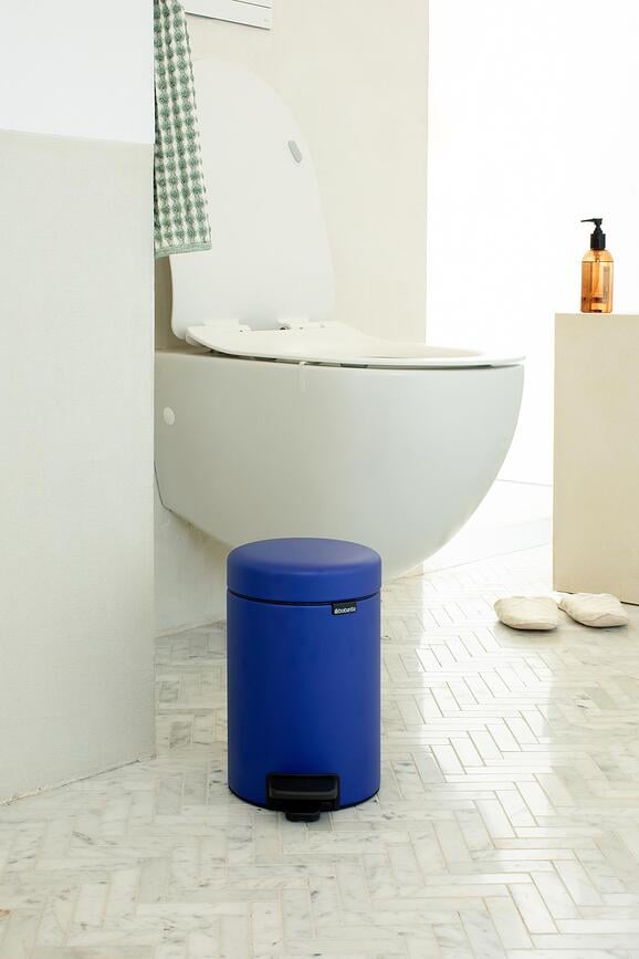 NewIcon Koš za smeti s pedalom, 3 l, bel