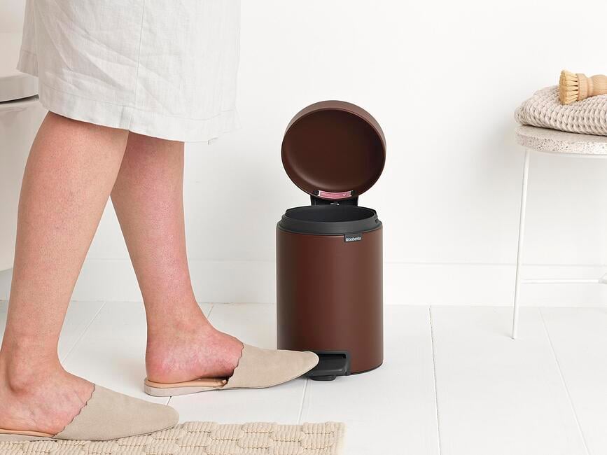 NewIcon Koš za smeti s pedalom, 3 l, bel