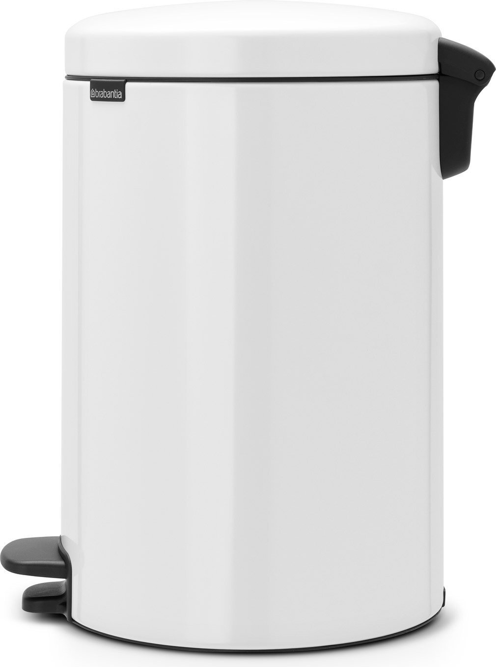 Newicon Pedal-Mülleimer 20 l weiß mit Metalleimer