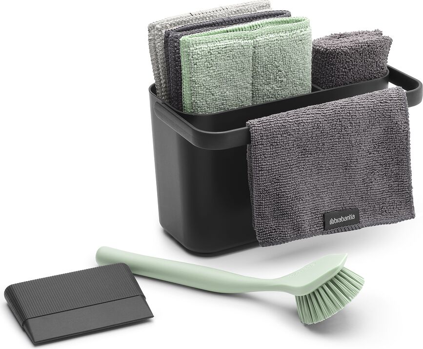 Organizador de fregadero Sink Side, gris oscuro, Set de 8 piezas