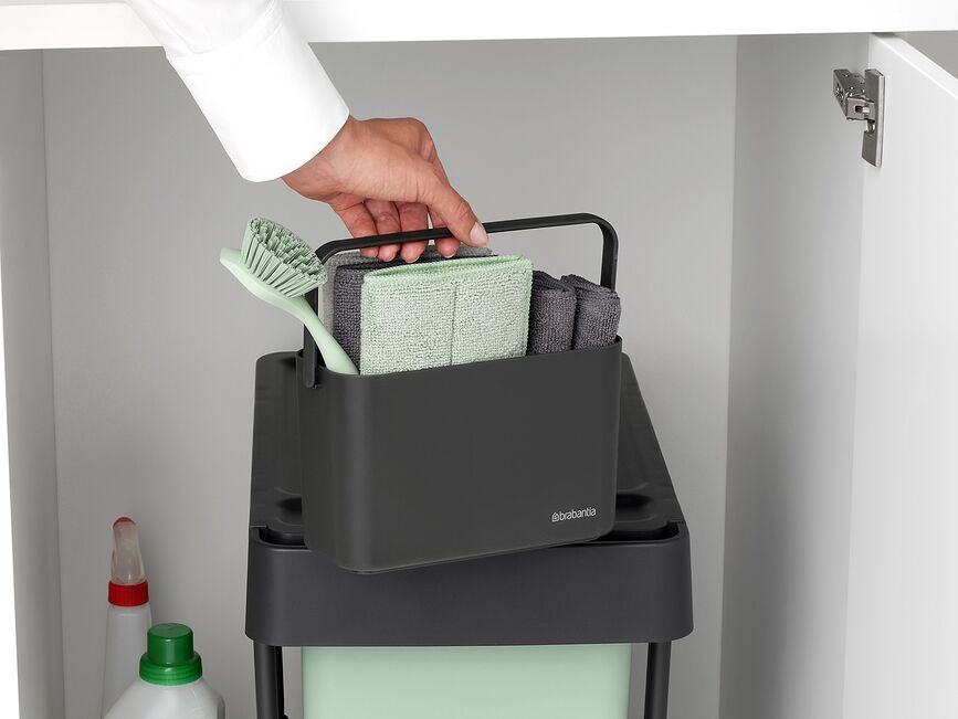 Organizador de fregadero Sink Side, gris oscuro, Set de 8 piezas