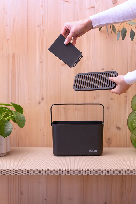 Organizador para Fregadero Sink Side, gris oscuro