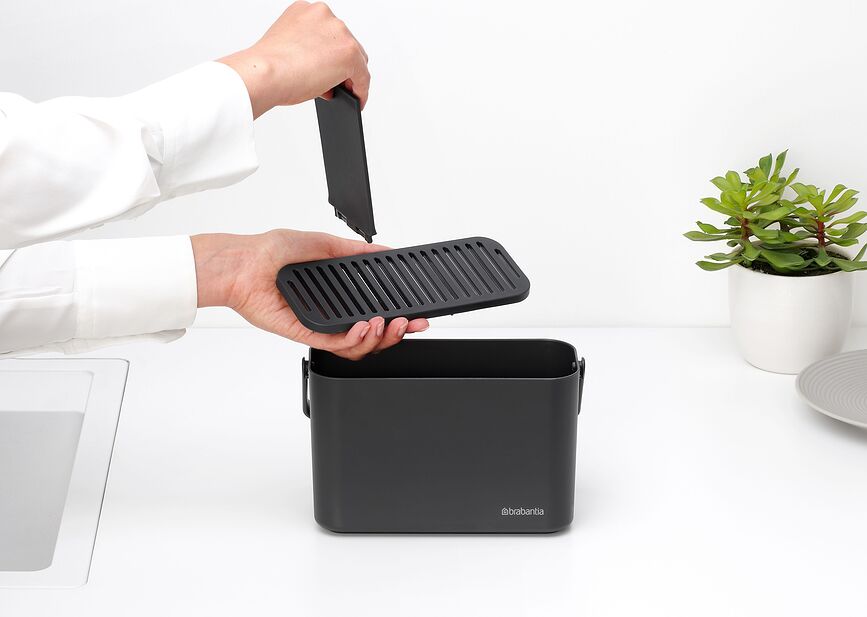 Organizador para Fregadero Sink Side, gris oscuro