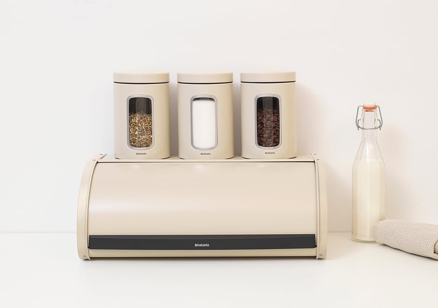 Panera de acero mate Brabantia, grande