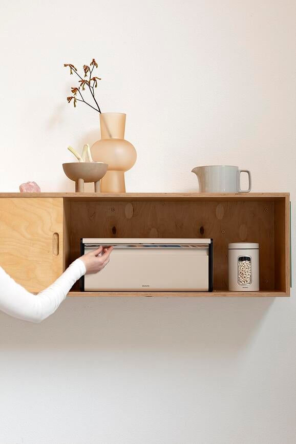 Panera Brabantia, rectangular, negro mate