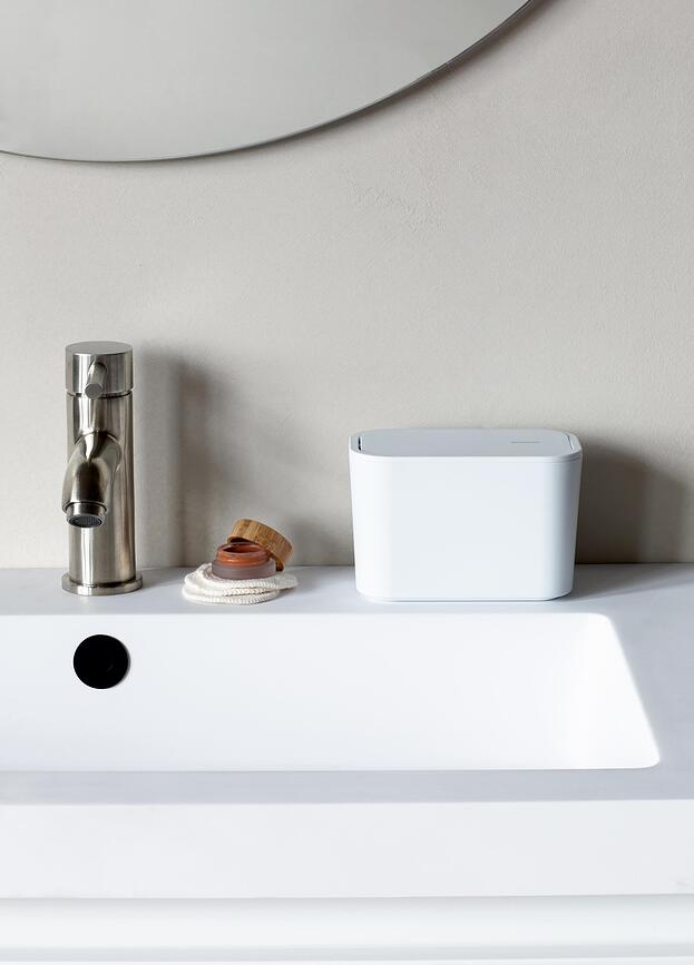 Cubo de Basura de Baño MindSet, blanco