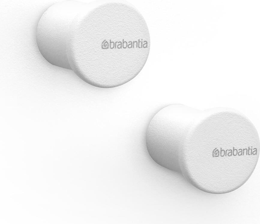 Perchas Ganchos MindSet, para toallas, blancas, 2 unidades