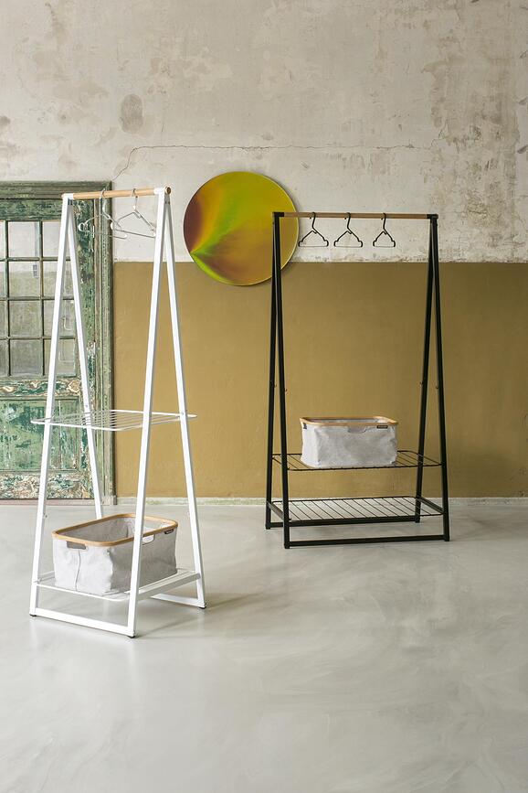 Perchero de pie Linn, grande, negro