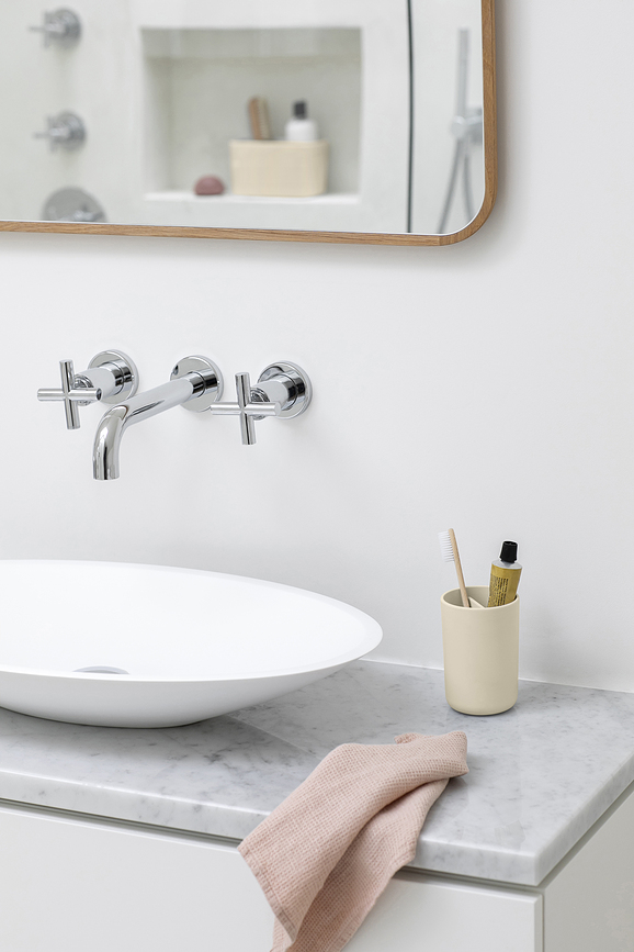 Vaso para cepillos de dientes ReNew, blanco