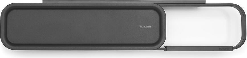 Portarrollos con estante MindSet, gris oscuro