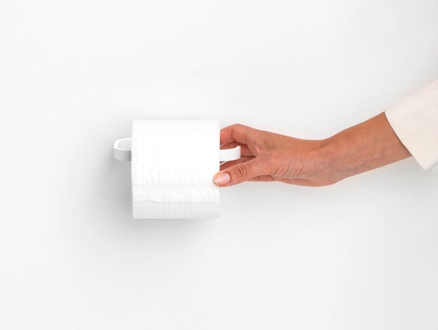 Portarrollos de Papel Higiénico MindSet, blanco