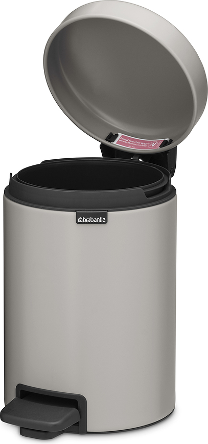 Poubelle à pédale NewIcon 3 l, argent