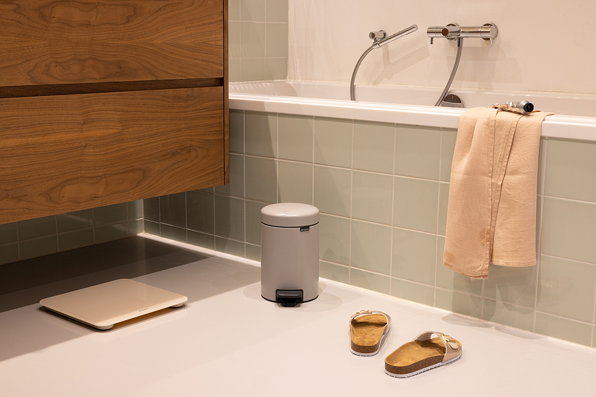 Poubelle à pédale NewIcon 3 l, argent