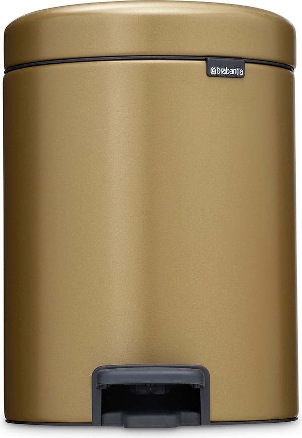 Poubelle à pédale NewIcon 5 l, laiton
