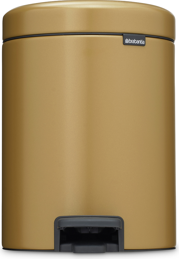 Poubelle à pédale NewIcon 5 l, or
