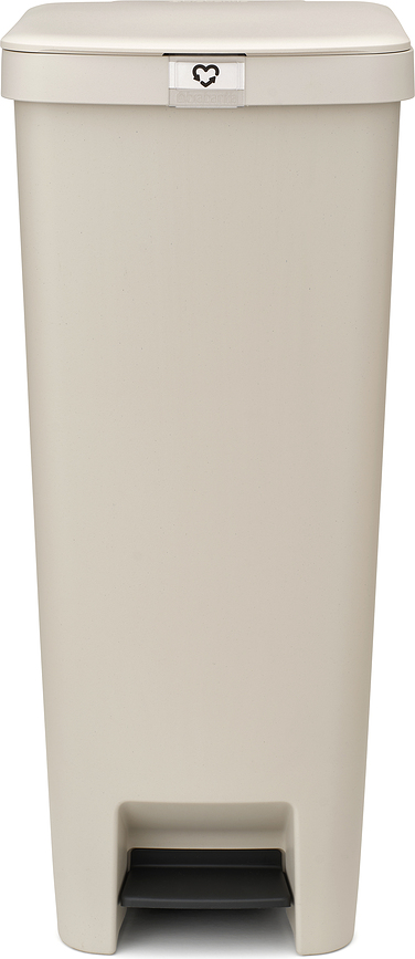 Poubelle à pédale StepUp 40 l, beige, en matière recyclée