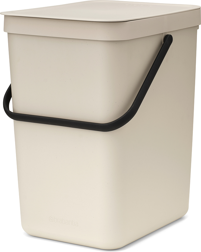 Poubelle de tri Sort & Go 25 l, beige