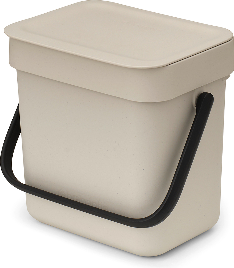 Poubelle de tri Sort & Go 3 l, beige