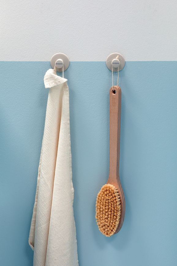 ReNew Crochets Porte-serviettes, gris, Lot de 2