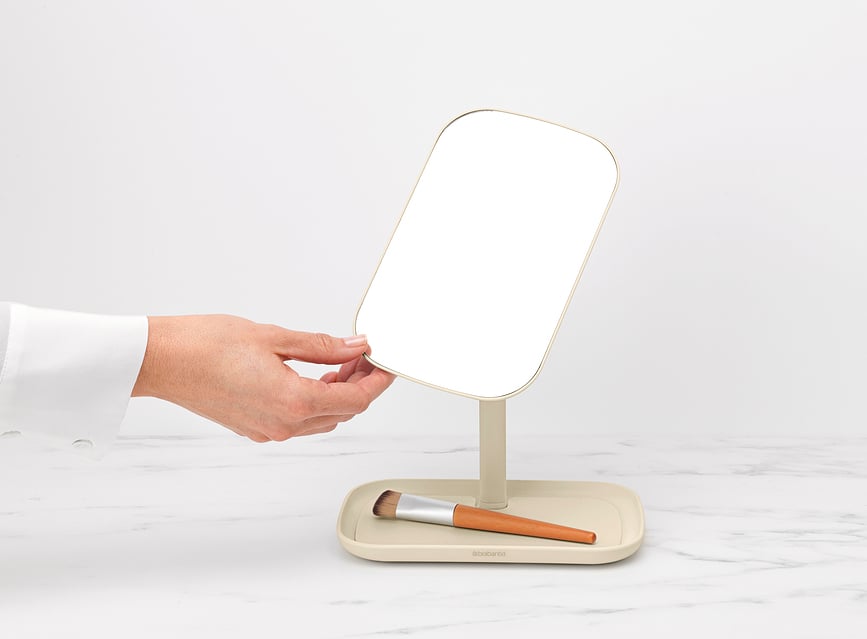 ReNew Miroir avec base, beige