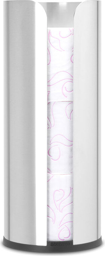 ReNew Porte-papier toilette sur pied, acier mat