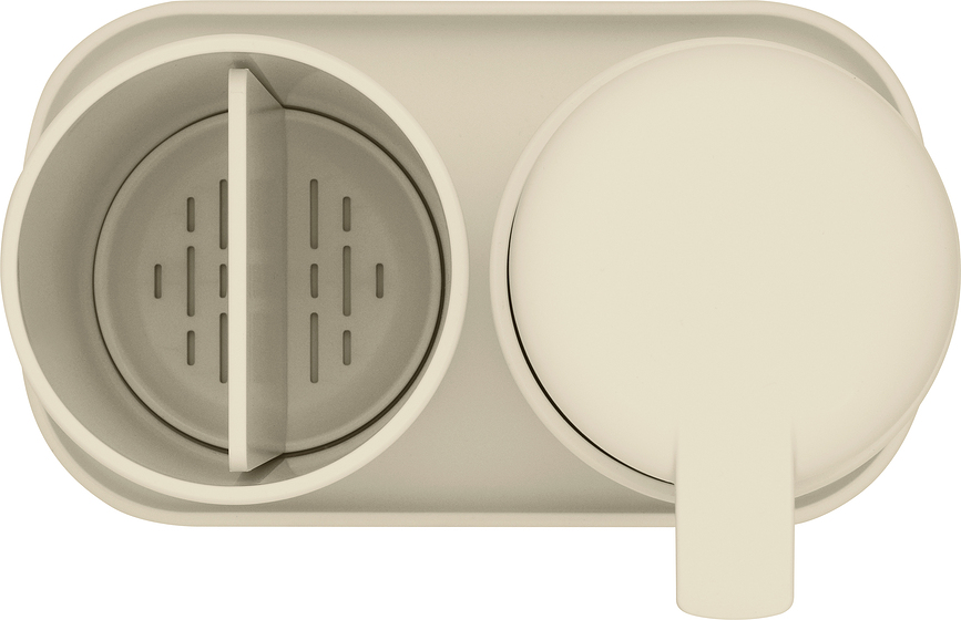 ReNew Set d'Accessoires de Salle de Bain, blancs, Set 3 pièces