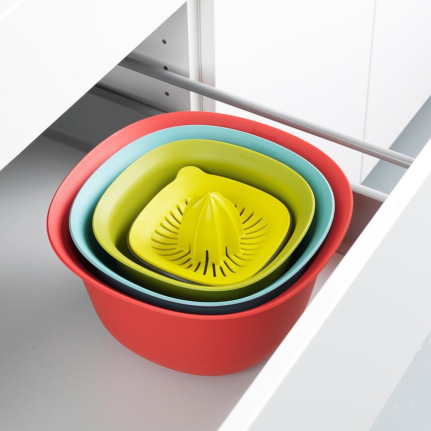 Juego de Boles de Cocina Tasty+, con colador y exprimidor, surtido