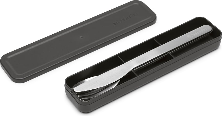 Set de Cubiertos Make & Take, gris, Set de 3 piezas