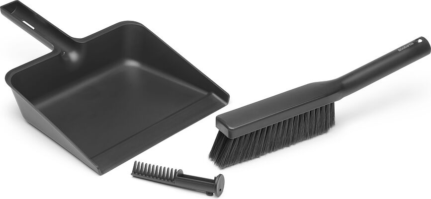Set de Recogedor y Cepillo Sink Side, gris oscuro
