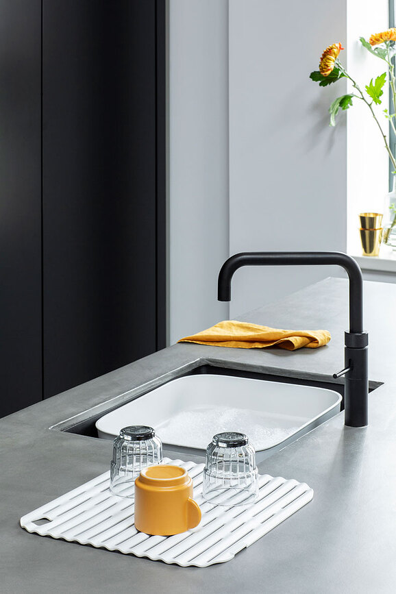 Sink Side Organizator za pomivanje s sušilnikom, temno siv