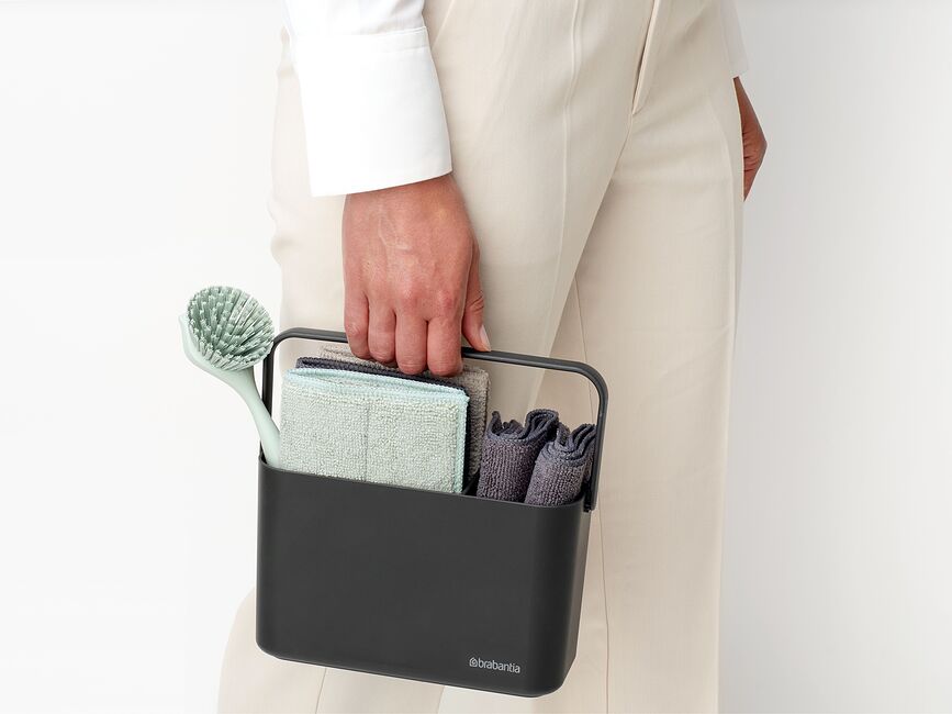 Sink Side Οργανωτής Νεροχύτη με αξεσουάρ, σκούρο γκρι, Σετ 8 τεμαχίων