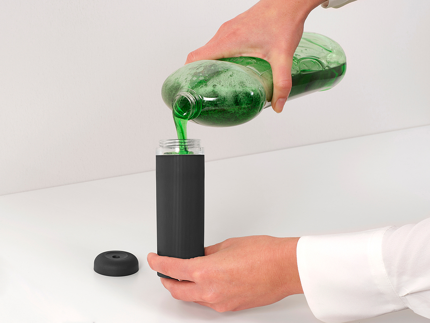 SinkStyle Δοσομετρητής Υγρού Πιάτων, 200 ml, σκούρο γκρι