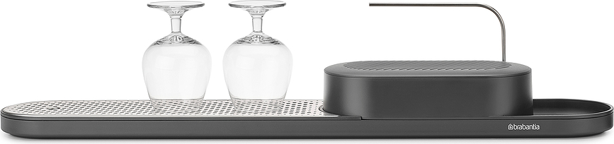 SinkStyle Organiseur d'évier avec égouttoir à vaisselle, blanc, Set 2 pièces