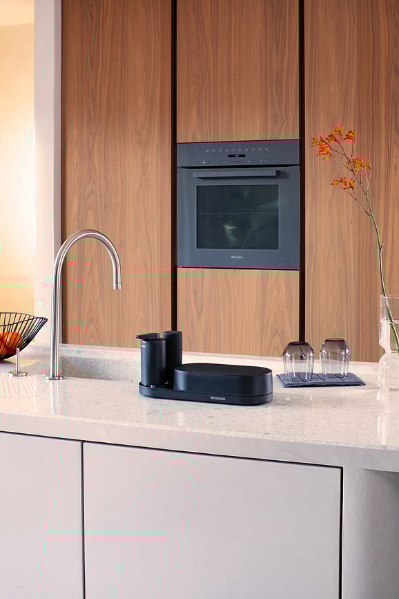 SinkStyle Organizator za sudoper s dozatorima sivi Set od 3 dijela