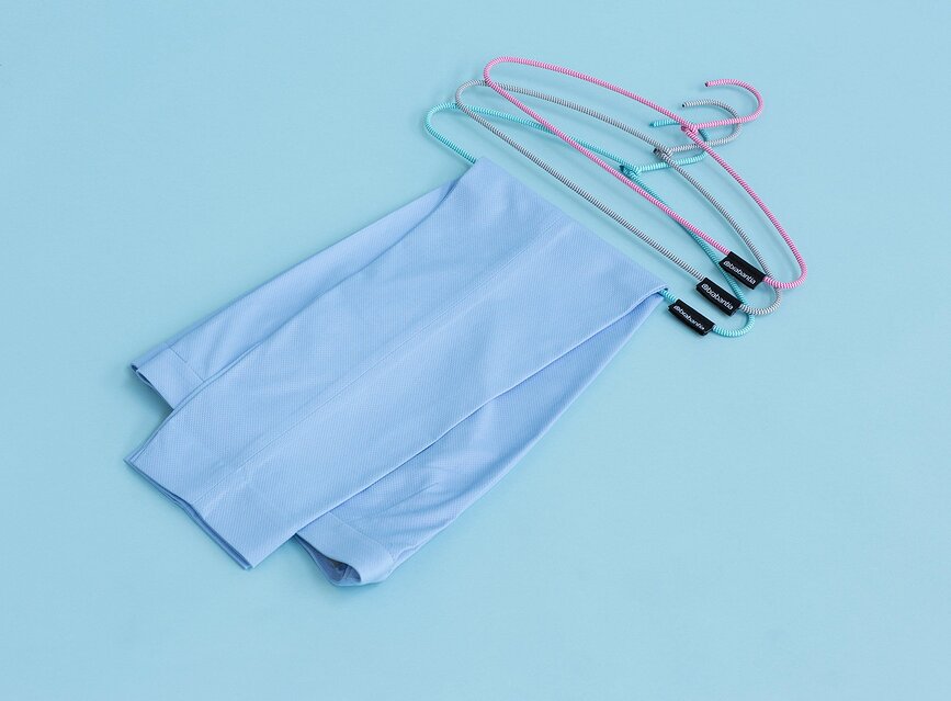 Soft Touch Obešalniki za oblačila, črno-beli, 3 kosi