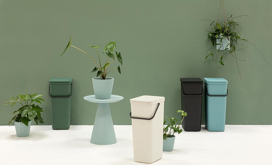 Sort & Go Κάδος Ανακύκλωσης, 40 L, ανοιχτό γκρι