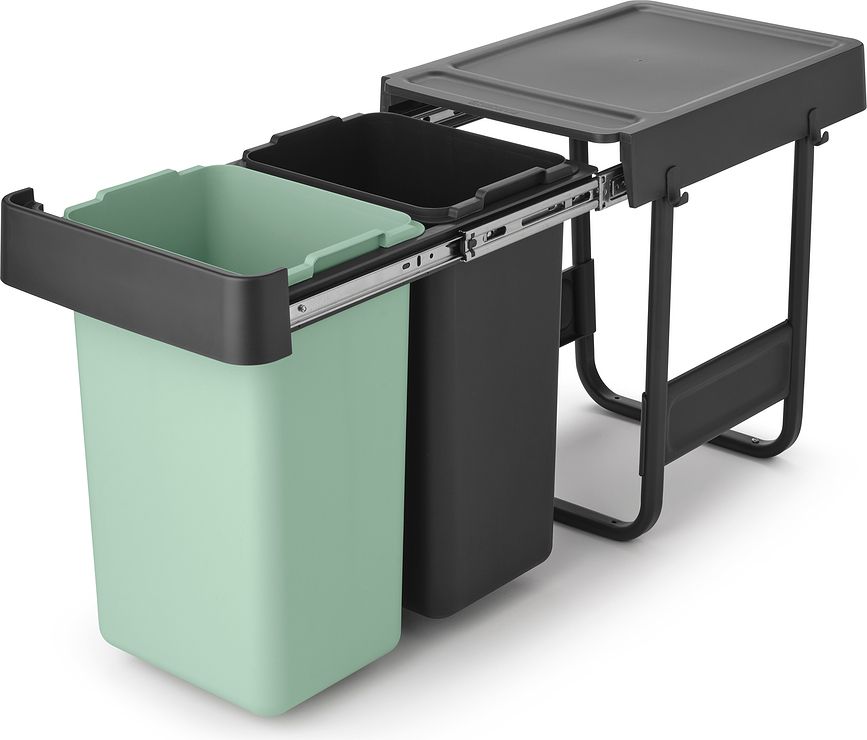 Sort & Go Κάδος ανακύκλωσης διπλός για ντουλάπι, 2 x 15 L